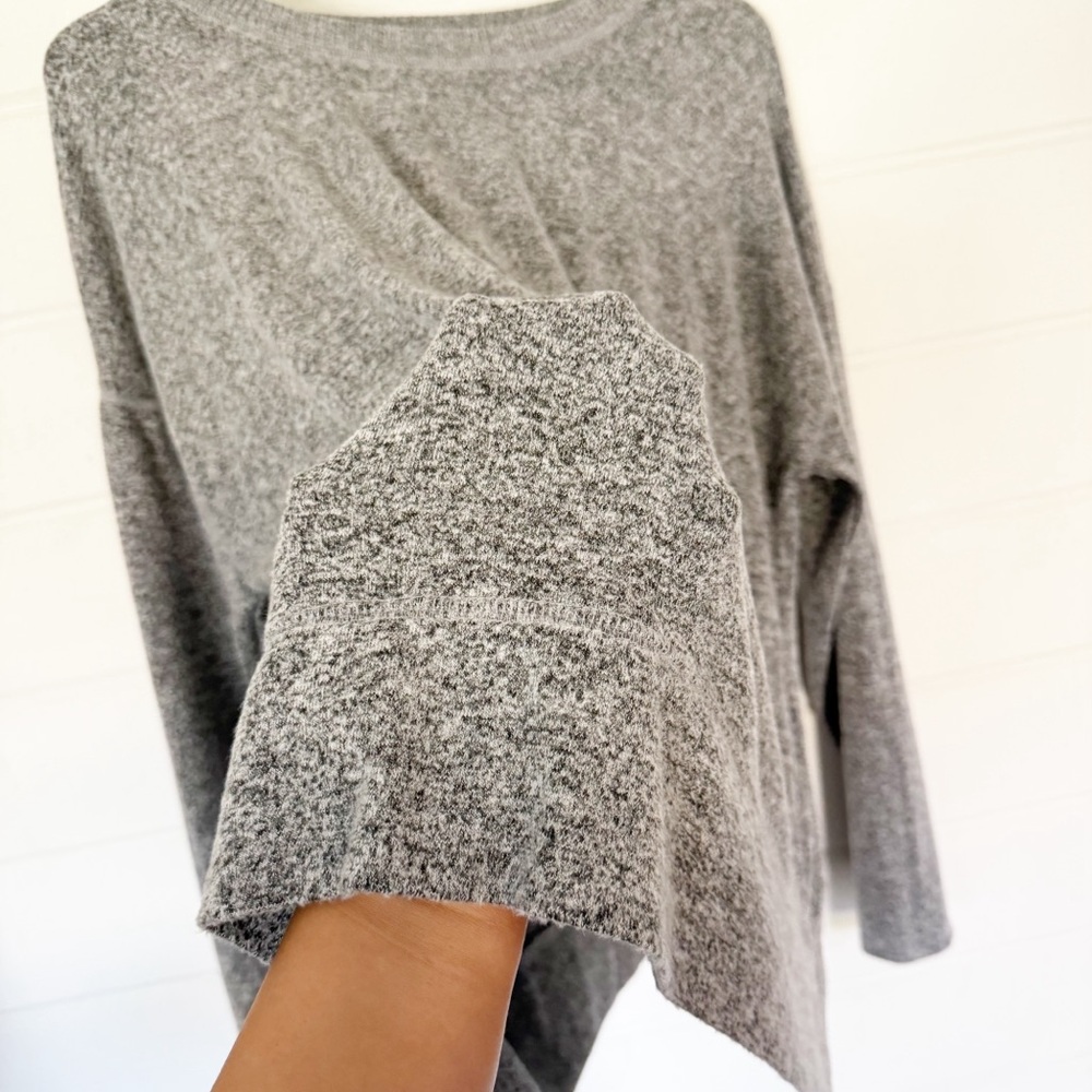 Lucky Brand Super-Soft Crewneck Lightweight Pullover Heather Gray Sweater XL - Picture 8 of 9